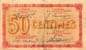 Billet des Chambres de Commerce du dpartement du Puy-de-Dme - 50 centimes - remboursable jusqu'au 1er janvier 1920 - srie O - petits caractres