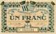 Billet des Chambres de Commerce de Rennes & de Saint-Malo - 1 franc - émission du 25 août 1915 - sans série à 6 chiffres - n°465128 - chiffres de 5 mm