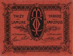 Ticket de la Chambre de Commerce de Tarare - 10 centimes