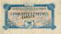 Billet de la Chambre de Commerce de Tarbes - 50 centimes - délibération du 23 septembre 1917 - série IV - numéro 150515