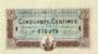 Billet de la Chambre de Commerce de Toulouse - 50 centimes - délibération du 20 juin 1917 - série 1