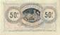 Billet de la Chambre de Commerce de Toulouse - 50 centimes - délibération du 6 novembre 1914 - sans série - spécimen annulé