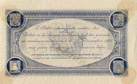 Billet de la Chambre de Commerce de Toulouse - 1 franc - délibération du 13 octobre 1920 - série 1 - spécimen annulé