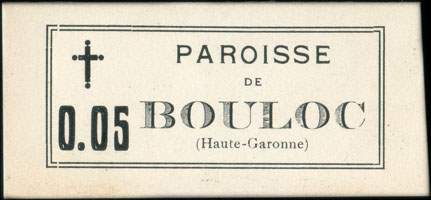 Bon de ncessit - Bouloc - Paroisse de Bouloc - 5 centimes