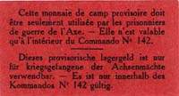 Bon de 50 francs - Commando 142 - Etabts A.Olier - Clermont-Ferrand - dos