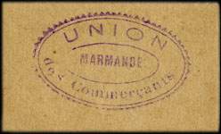 Bon de 5 centimes - Union des Commerçants de Marmande - Marmande (Lot-et-Garonne - 47) - dos