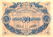 Bon de 30 francs - Union Economique Roannaise - Roanne (Loire - 42) - face