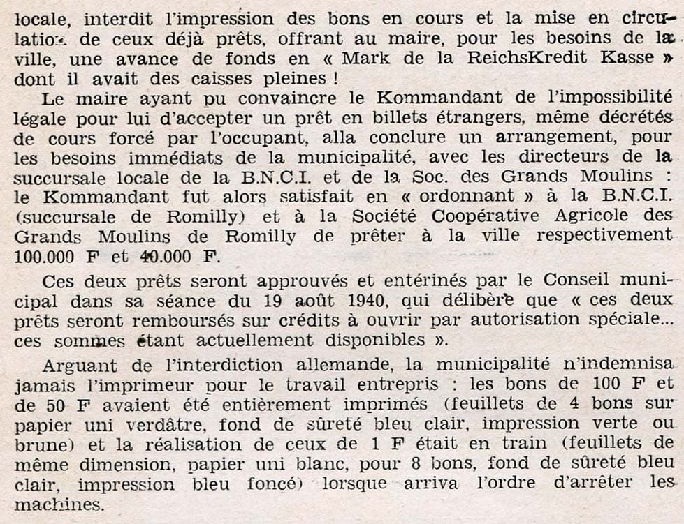 Article de Monsieur R. Habrekorn dans le Bulletin n&ordm; 10 de la Soci�t� Fran�aise de Numismatique de d�cembre 1961 - 2�me partie