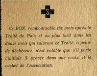 Bons de la R�gion de Solesmes (Nord - 59) - 10 centimes n� 118832 - 4�me �mission - �mission sp�ciale de 200.000 francs... - dos