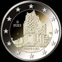 Allemagne 2023 - Hambourg: Philharmonie de l’Elbe - 2 euro commémorative