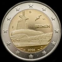 Allemagne 2026 - Bremen : Maison du Climat de Bremerhaven - 2 euro comm�morative
