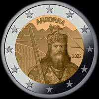 Andorre 2022 - La Légende de Charlemagne - 2 euro commémorative