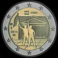 Belgique 2018 - 50 ans de Mai 1968 - 2 euro commémorative