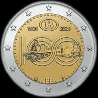 Belgique 2026 - 100 ans de la SNCB - 2 euro comm�morative