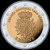 Espagne 2024 - 200 ans de la Police Nationale - 2 euro commémorative