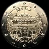 Espagne 2024 - La Cathédrale, l'Alcázar et l'Archivo de Indias de Séville - 2 euro commémorative