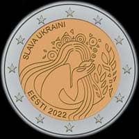 Estonie 2022 - Gloire à L'Ukraine - 2 euro commémorative