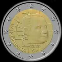 Finlande 2020 - 100 ans de la naissance de Väinö Linna - 2 euro commémorative