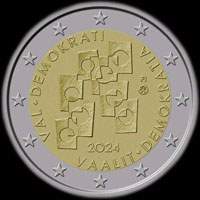 Finlande 2024 - Les Elections et la Démocratie - 2 euro commémorative