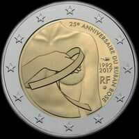 France 2017 - 25 ans du Ruban Rose - 2 euro commémorative