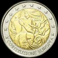 Italie 2005 - 1er anniversaire de la Constitution Européenne - 2 euro commémorative