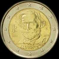 Italie 2013 - 200 ans de Giuseppe Verdi - 2 euro commémorative