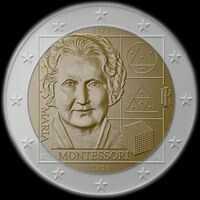 Italie 2020 - 150 ans de Maria Montessori - 2 euro commémorative