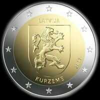 Lettonie 2017 - Région Kurzeme (Courlande) - 2 euro commémorative