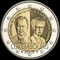Luxembourg 2019 - 100 ans de l'accession au trône de la Grande-Duchesse Charlotte - 2 euro commémorative