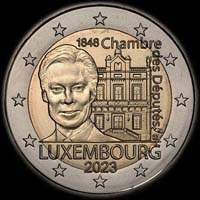 Luxembourg 2023 - 175 ans de la Chambre des Députés et de la 1ère Constitution - 2 euro commémorative