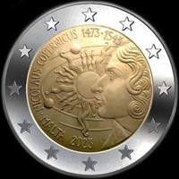 Malte 2023 - 550 ans de la naissance de Nicolas Copernic - 2 euro commémorative