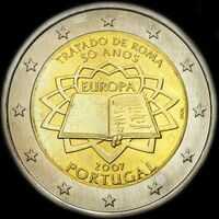 Portugal 2007 - 50 ans du Traité de Rome - 2 euro commémorative