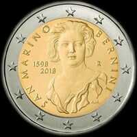 Saint-Marin 2018 - 420 ans de Gian Lorenzo Bernini - 2 euro commémorative