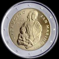 Saint-Marin 2023 - 500 ans de la mort du Pérugin - 2 euro commémorative