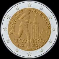 Slovaquie 2024 - 100 ans du marathon international de Košice - 2 euro commémorative