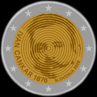 Slov�nie 2026 - 150 ans de Ivan Cankar - 2 euro comm�morative