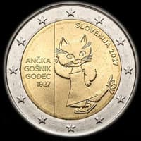 Slov�nie 2027 - 100 ans de An&ccaron;ka Go&scaron;nik Godec - 2 euro comm�morative