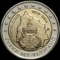 Vatican 2004 - 75 ans de l'Etat de la Cité du Vatican - 2 euro commémorative