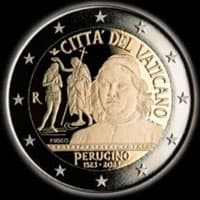 Vatican 2023 - 500 ans de la mort de Pietro Perugino  - 2 euro commémorative