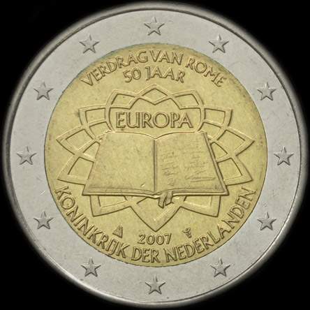 Pays-Bas 2007 - 50 ans du Traité de Rome - 2 euro commémorative