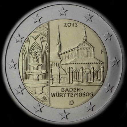 Allemagne 2013 - Bade-Wurtemberg: Monastère de Maulbronn - 2 euro commémorative