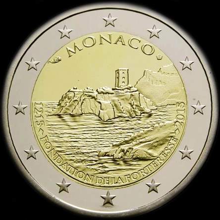 Monaco 2015 - 800 ans de la Fondation de la Forteresse - 2 euro commémorative