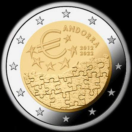 Andorre 2022 - 10 ans de l'Accord monétaire avec l'Union Européenne