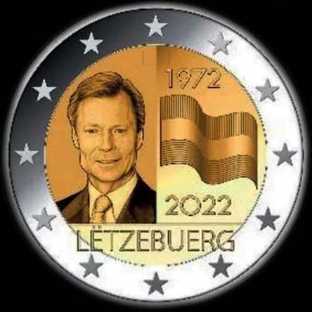 Luxembourg 2022 - 50 ans du Drapeau luxembourgeois - 2 euro commémorative