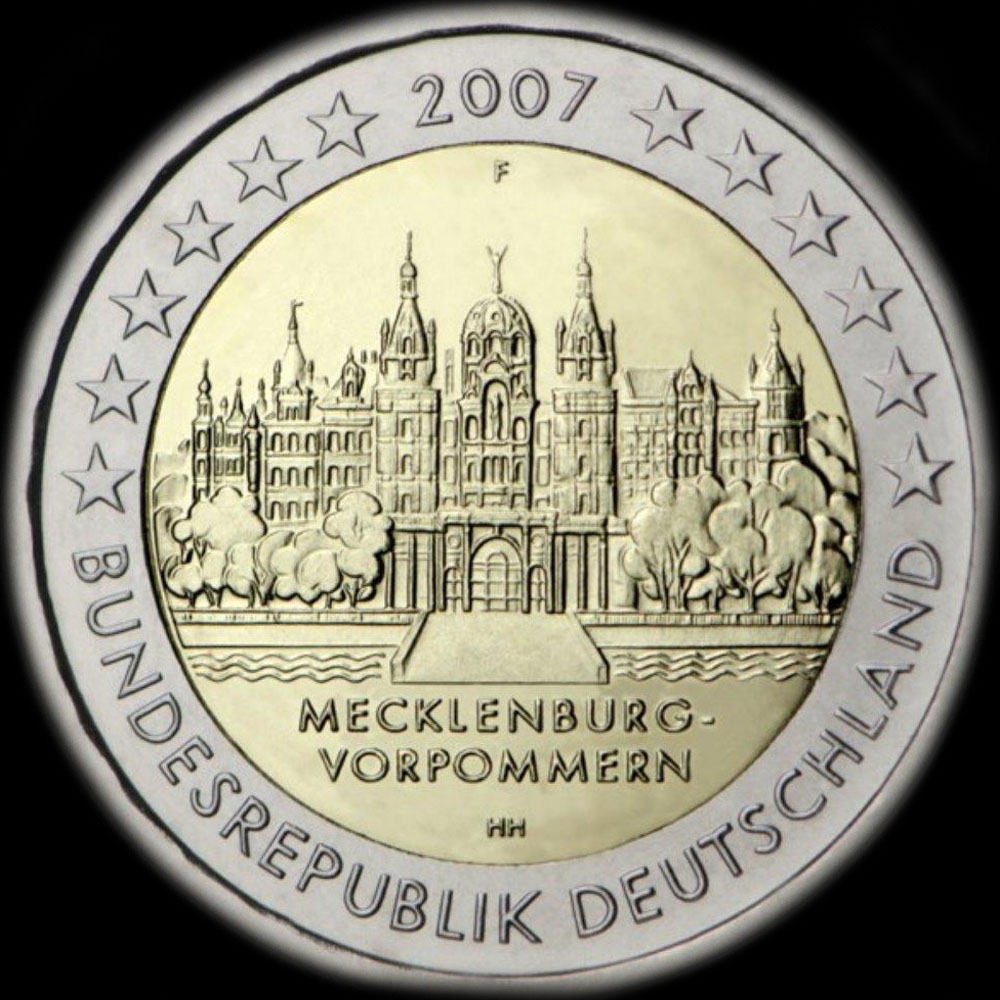 Allemagne 2007 - Mecklembourg-Pomranie: Chteau de Schwerin - 2 euro commmorative
