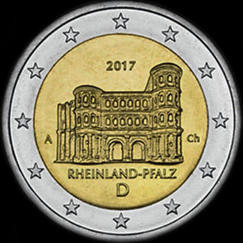 Allemagne 2017 - Rhnanie-Palatinat: Porta Nigra, Trves - 2 euro commmorative