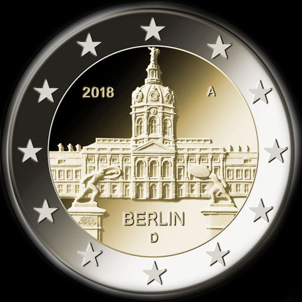 Allemagne 2018 - Berlin: Chteau de Charlottenburg - 2 euro commmorative