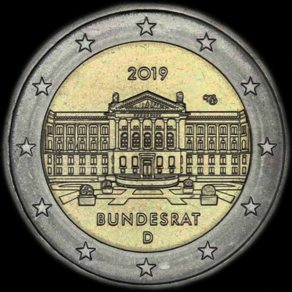 Allemagne 2019 - 70me anniversaire de la cration du Bundesrat - 2 euro commmorative