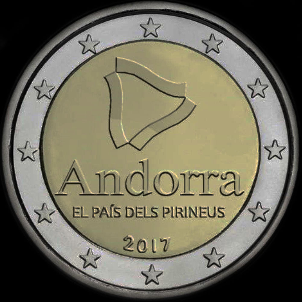 Andorre 2017 - Le Pays des Pyrnes - 2 euro commmorative