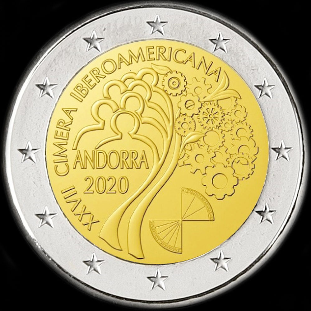 Andorre 2020 - 27e sommet Ibro-Amricain en Andorre - 2 euro commmorative
